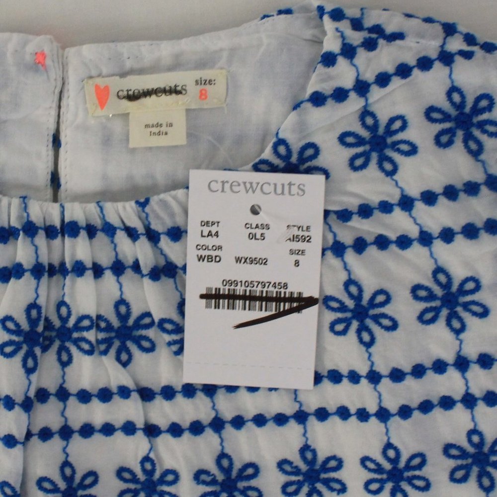 Crewcuts Tiered Eyelet Dress With Ruffle Details - Picture 4 of 5